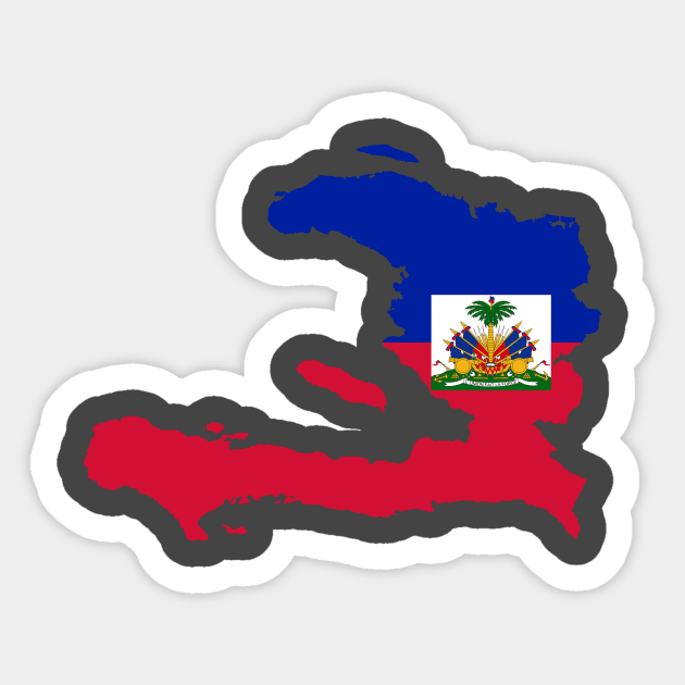 HAITIAN MAP FLAG Sticker by Pro Melanin Brand